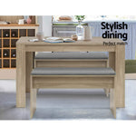 Dining Bench Upholstery Seat Stool Chair Cushion Kitchen Furniture Oak 90Cm