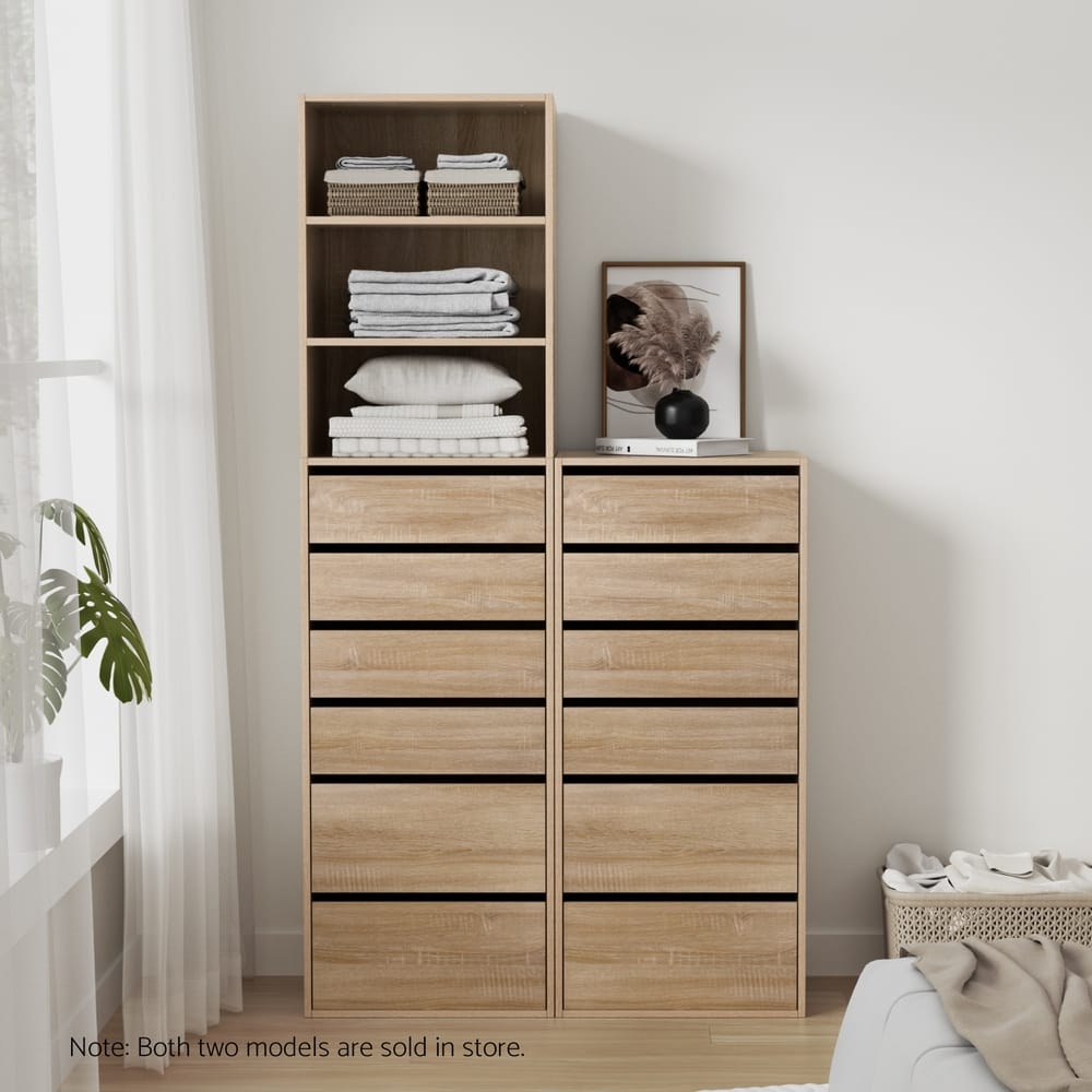 Tall Chest Of Drawers Storage 50.5x40x113cm