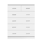 6 Chest Of Drawers - Andes White