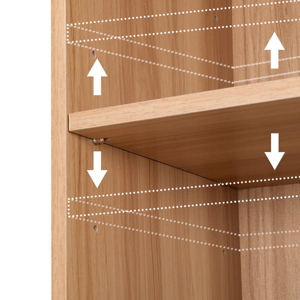 Bookshelf 5 Tiers Milo Pine