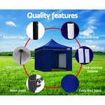 3X3 Pop Up Marquee Folding Tent - Blue