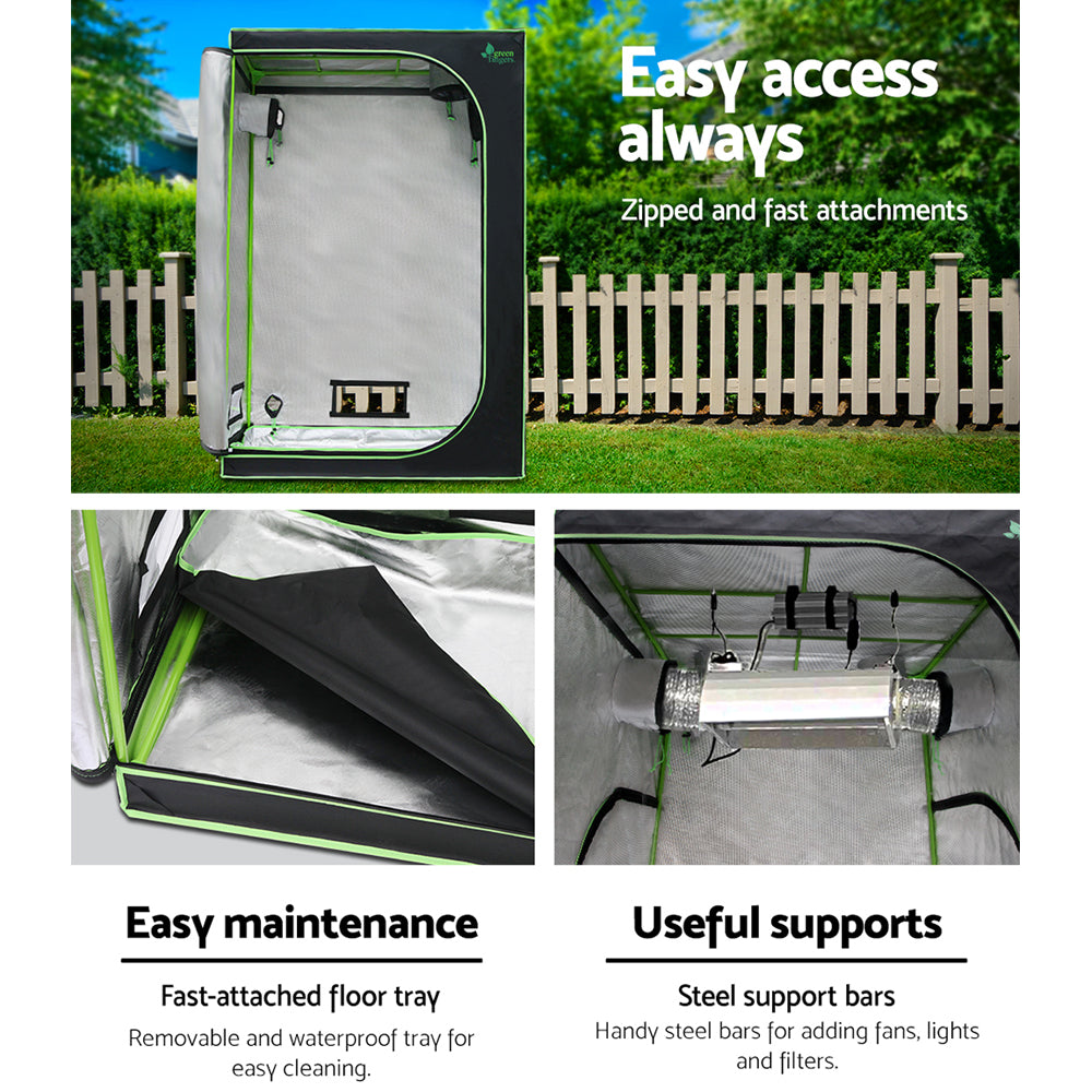 Grow Tent 120X60X180Cm 1680D Hydroponics Kit Indoor Plant Room System
