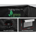 Grow Tent 240X120X200Cm Hydroponics Kit Indoor Plant Room Black