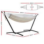 Hammock Bed Camping Chair Outdoor Lounge Single Cotton With Stand