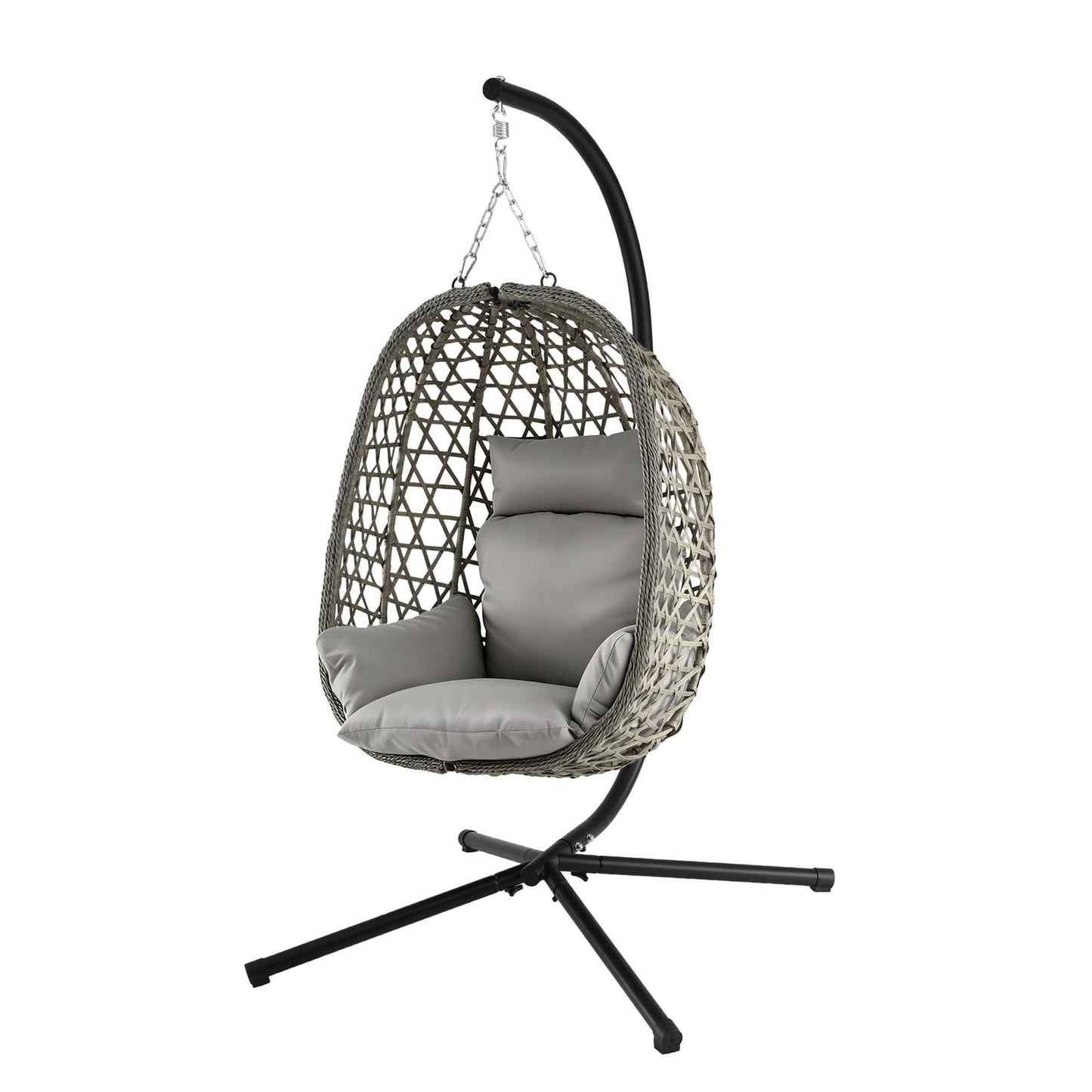 Outdoor Swing Chair Grey 102x192cm