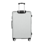 28'' Luggage Travel Suitcase Set Tsa Carry On Hard Case Light Grey