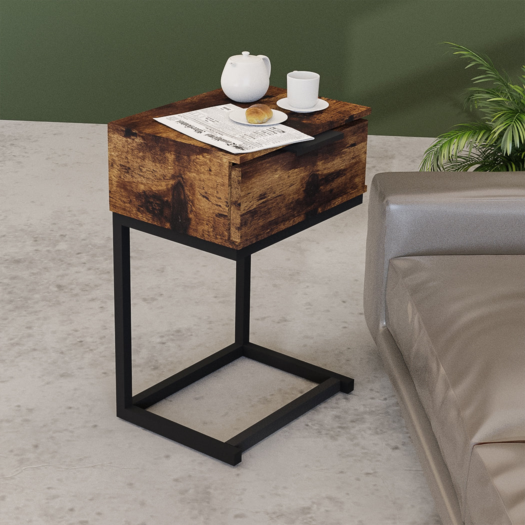 Stylish Bedside Tables Side End Table Easy Assembly Classic