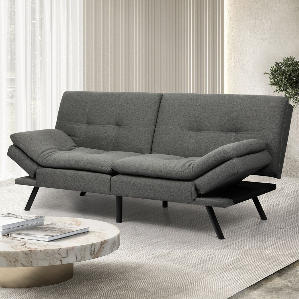 Stylish Sofa Bed Futon Recliner Lounge Scandi Inspired Design