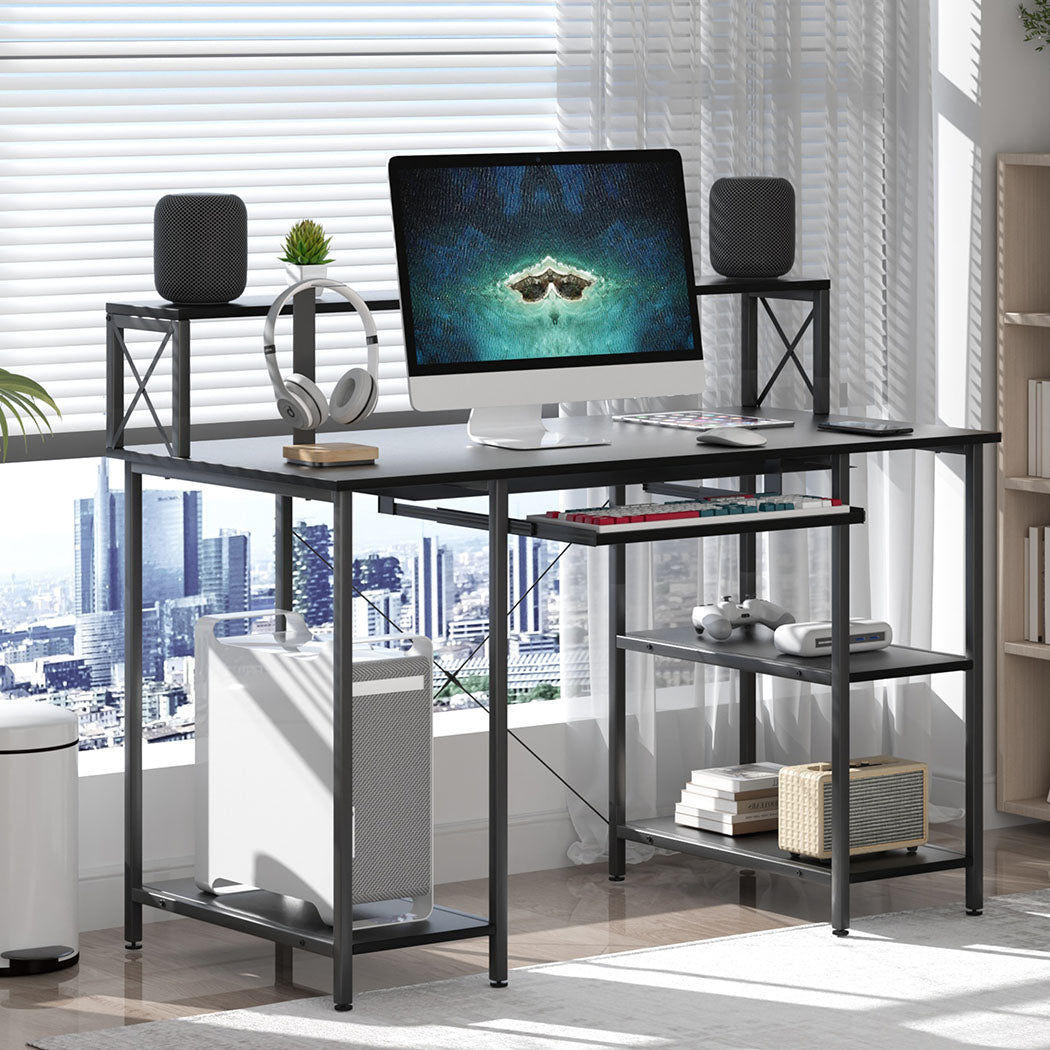 Premium Office Gaming Computer Desk Black Premium Quality Build