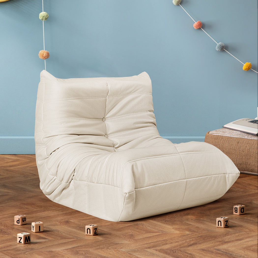 Modern Kids Floor Chair Foam Sofa Replica Single Lazy Recliner