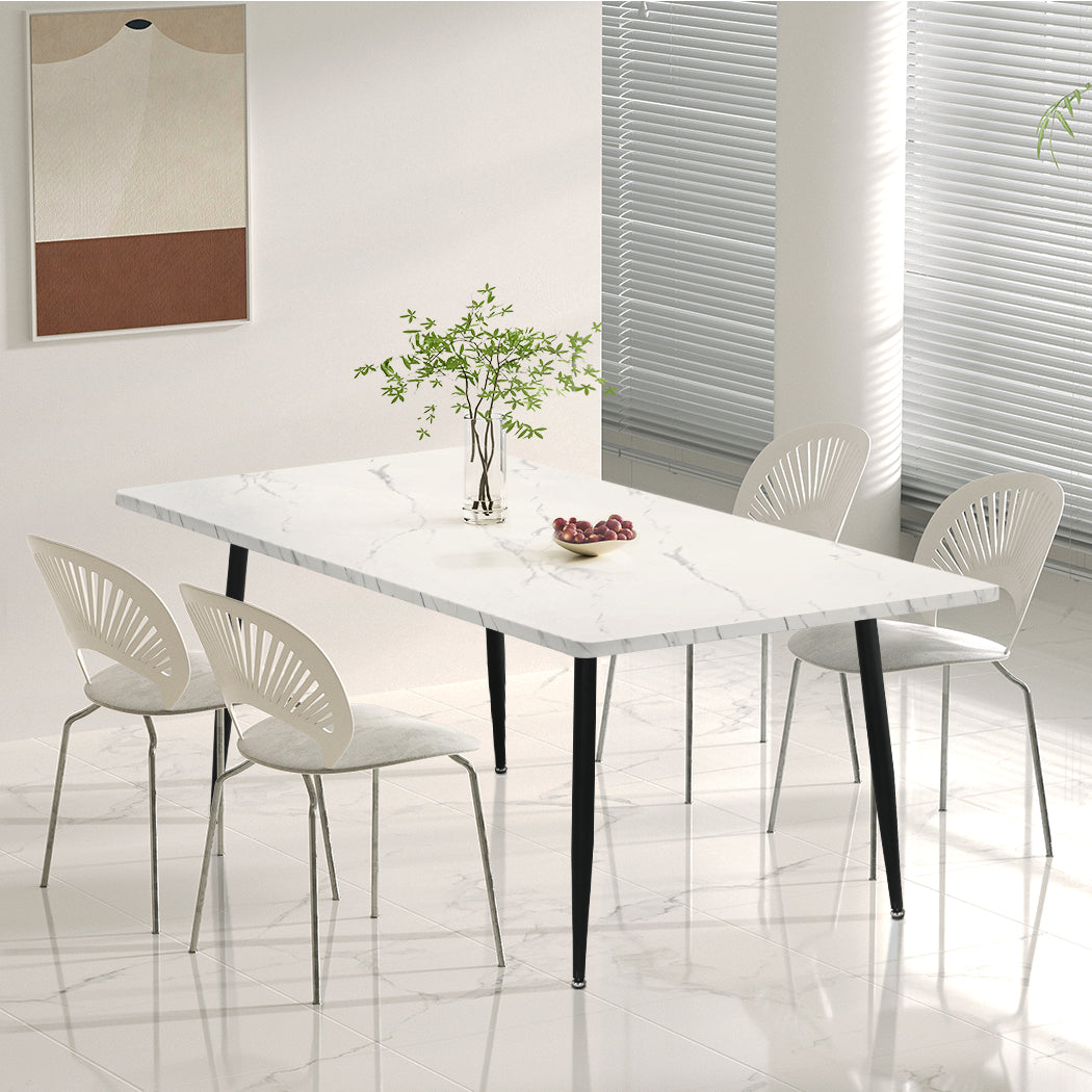 Minimalist Steel Dining Table 4-6 Seater 150cm Premium Quality Build