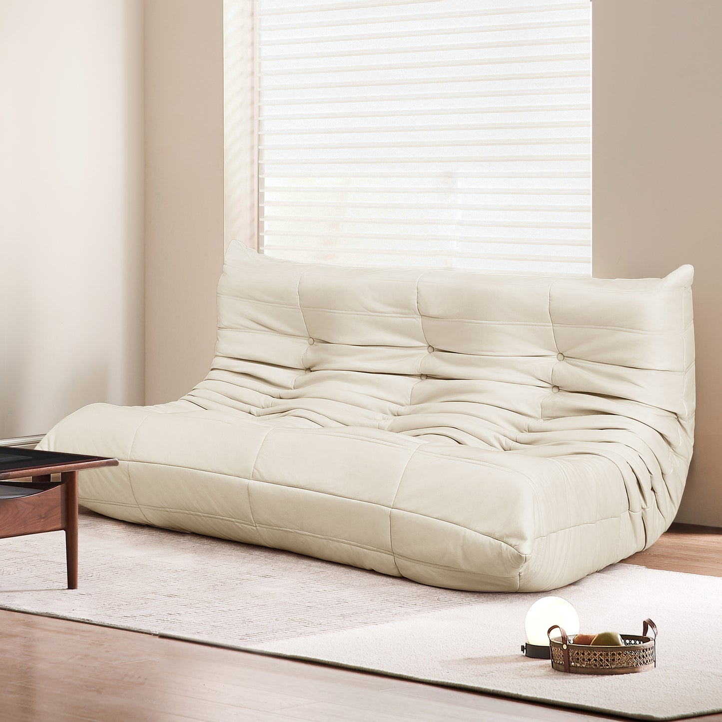 Compact 3 Seaters Floor Sofa Caterpillar Lounge Comfortable Design