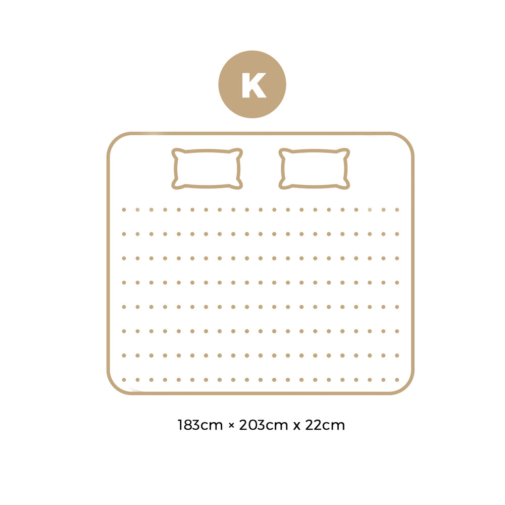 H&L 7-Layer King Mattress with Firm Foam and 7-Zone Structure