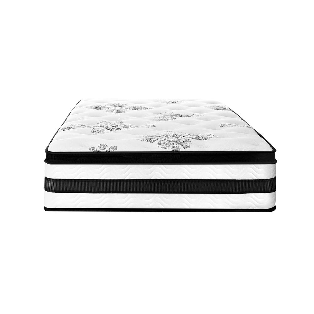 H&L King Single Mattress Cool Gel Bed Medium Firm Mattress with Pocket Spring 34cm Thickness
