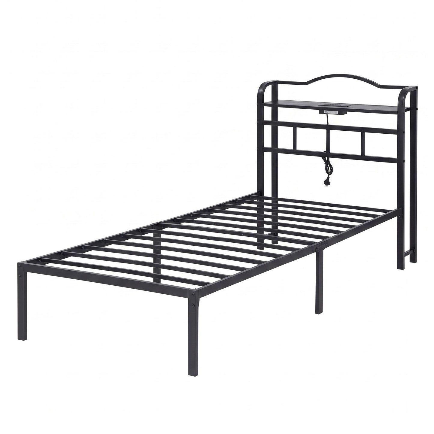 Single Bed Frame Charging Station USB Ports | HomeAndLiving - 7