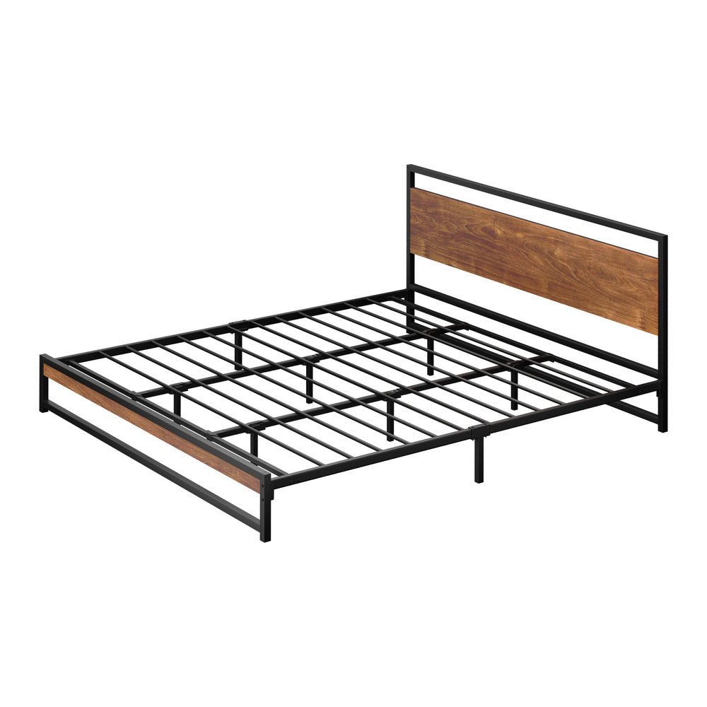 Metal Bed Frame King Size Beds Base Platform Wood