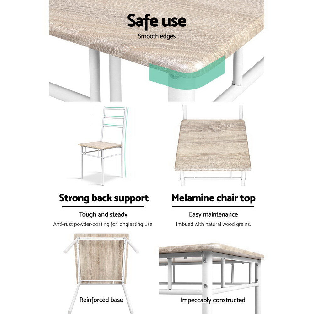 Dining Table And Chairs Set Fo 3 Oak
