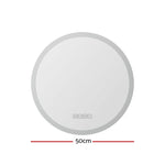 Bluetooth Led Wall Mirror With Light 60Cm Bathroom Decor Round Mirrors