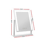 Makeup Mirror 25X30Cm With Led Light Lighted Standing Mirrors White