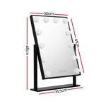 Makeup Mirror Hollywood With Light Round 360° Rotation Tabletop 12