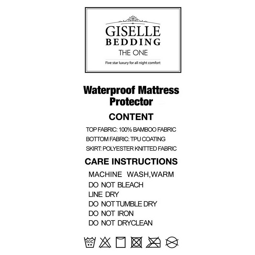 Mattress Protector Bamboo King