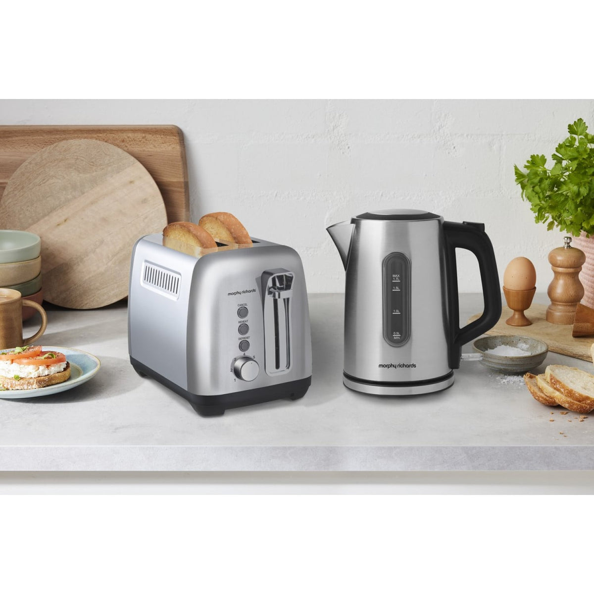 Stainless Steel Electric Kettle 1.7L 155x245x243cm