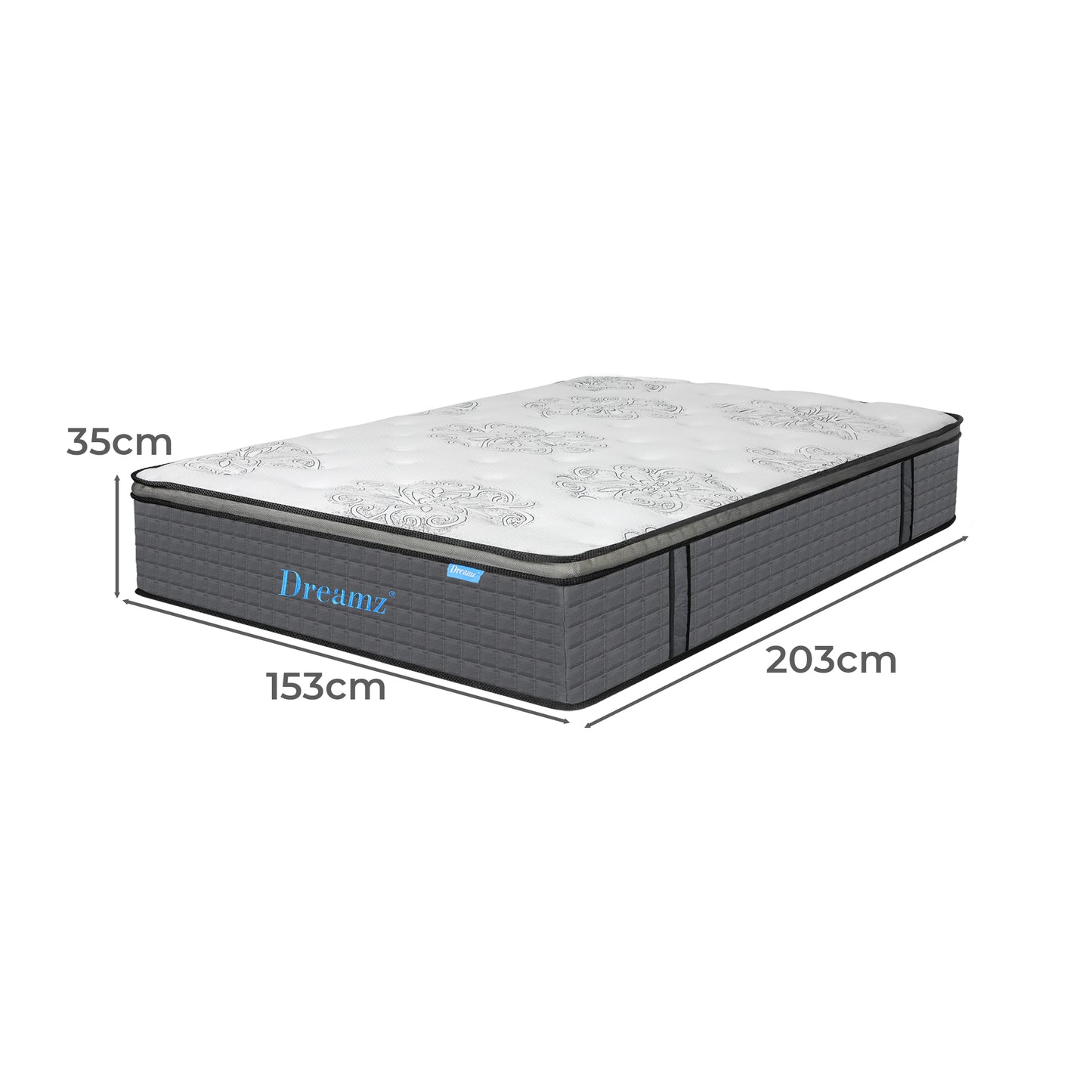 Cozy Spring Mattress Bed Pocket Egg Queen Comfortable Design