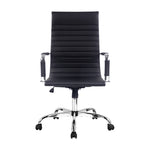 Office Chair Pu Leather High Back Black