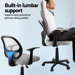 Mesh Office Chair - Mid-Back/Grey Ergonomic Design