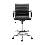 Office Chair Drafting Stool Leather Chairs Black