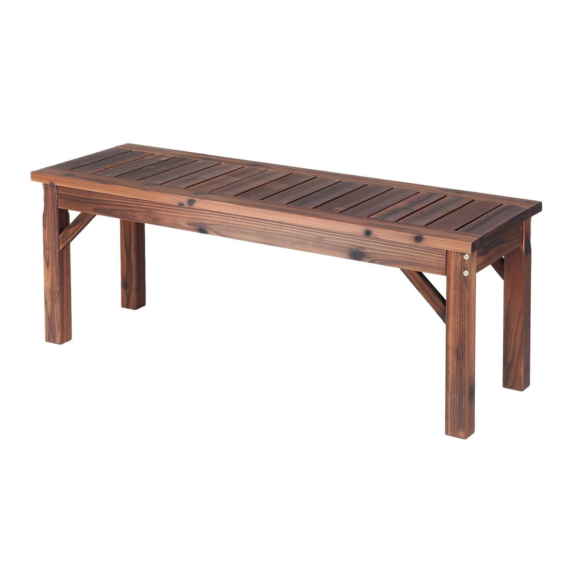 Timber Garden Bench Brown 120x40x40.5cm