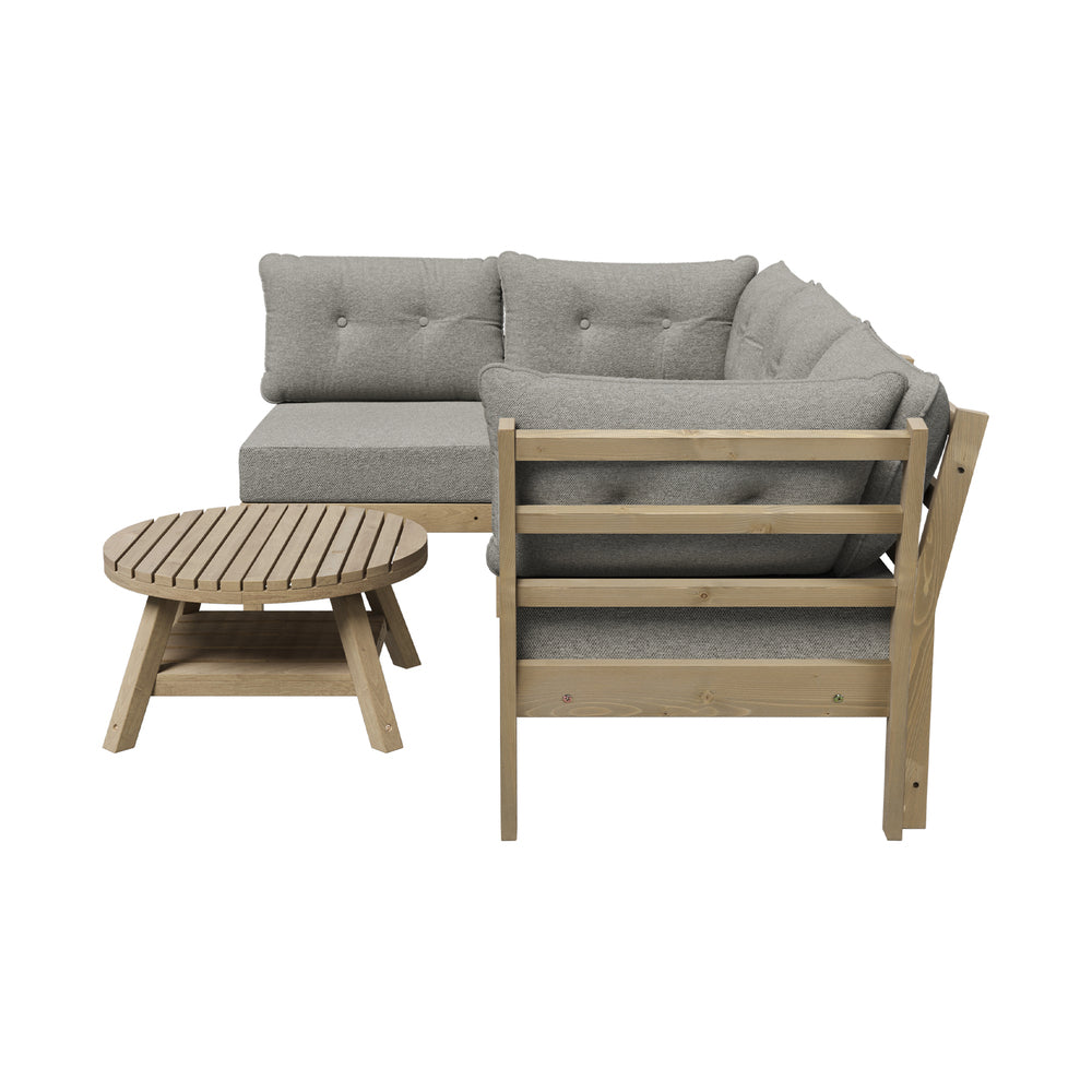 Outdoor Sofa Set 4 Seater Lounge 1 Coffee Table Beige