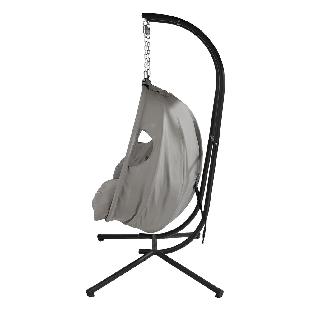 Hanging Chair 2 Seater Grey 130x95x197cm