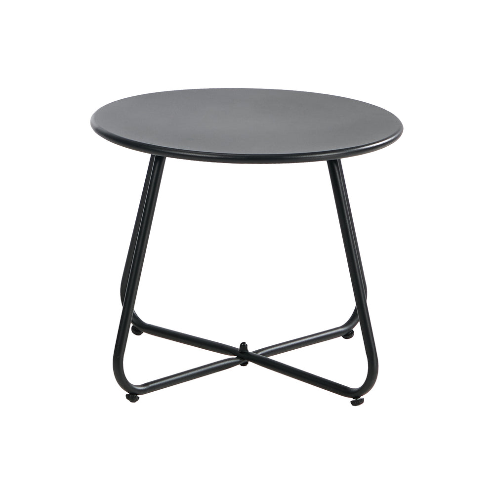 Outdoor Patio Set Grey Fabric 54x54x39cm