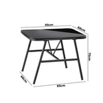 Outdoor Dining Side Table Furniture Lounge Patio Garden Indoor Desk