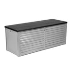 Outdoor Storage Box 390L Container Lockable Garden Bench Tools Toy Shed Black