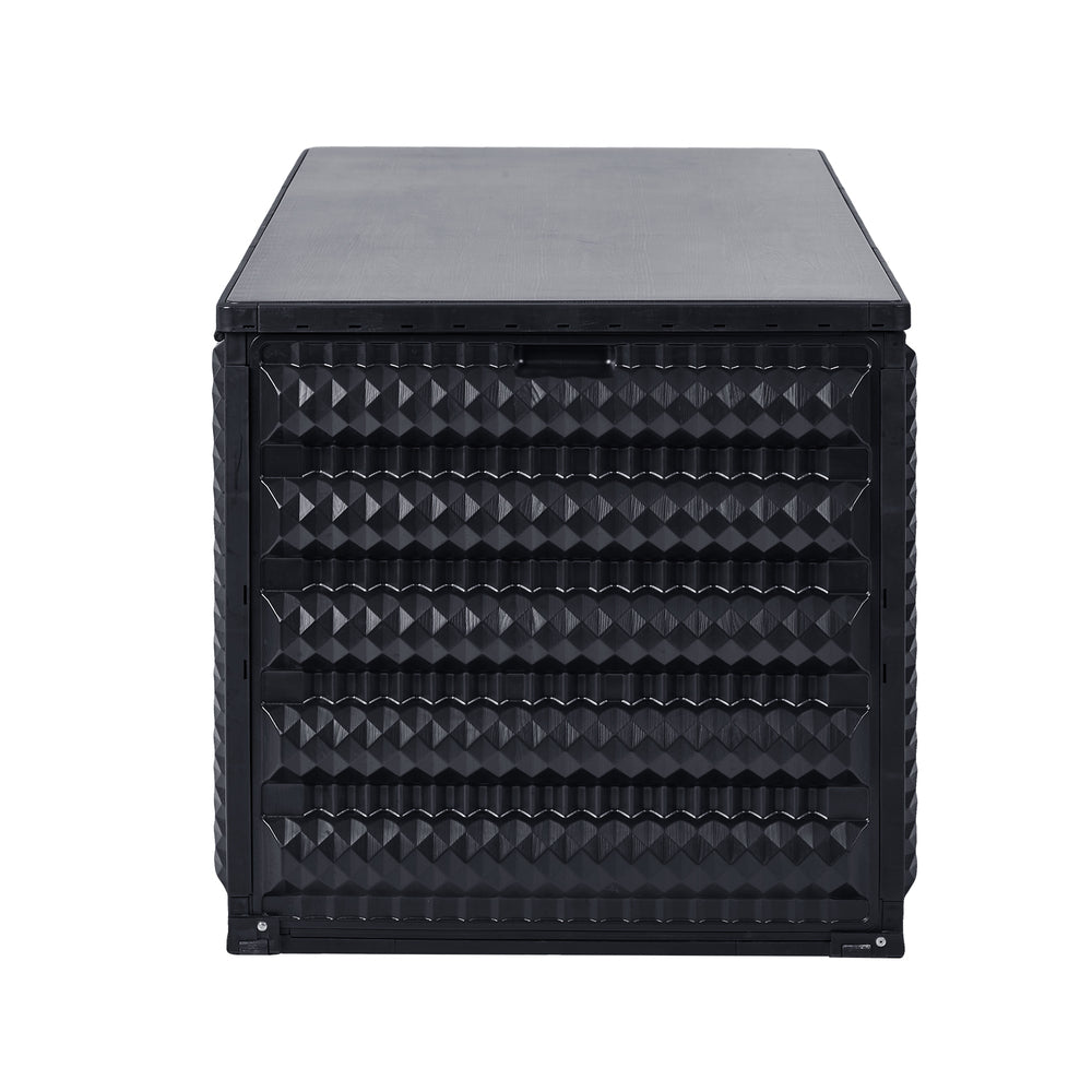 Outdoor Storage Box 490L Foldable Garden Container - 8