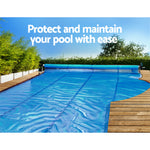 Pool Cover Roller 5.5M Adjustable Swimming Pool Solar Blanket Reel Blue