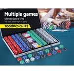 1000Pcs Poker Chips Set With Case
