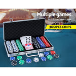 300Pcs Poker Chips Set With Case
