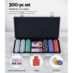 300Pcs Poker Chips Set With Case