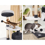 Cat Tree 112Cm Tower Scratching Post Scratcher Wood House Furniture