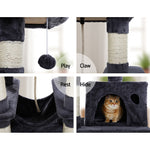 Cat Tree 145Cm Tower Scratching Post Scratcher Wood House Large Bed