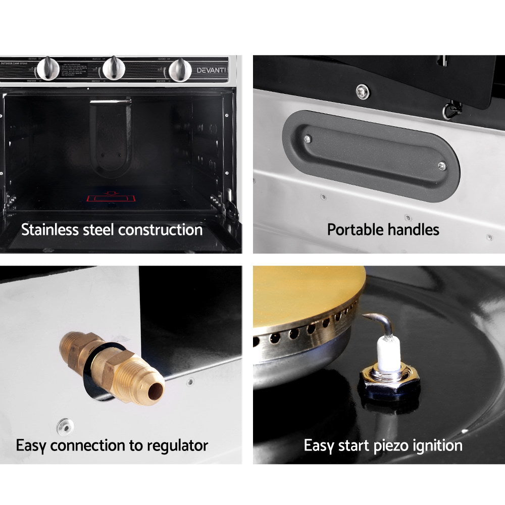 Portable Gas Oven Lpg Silver