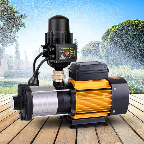  Garden Water Pump High Pressure 2500W Multi Stage Tank Rain Irrigation Black