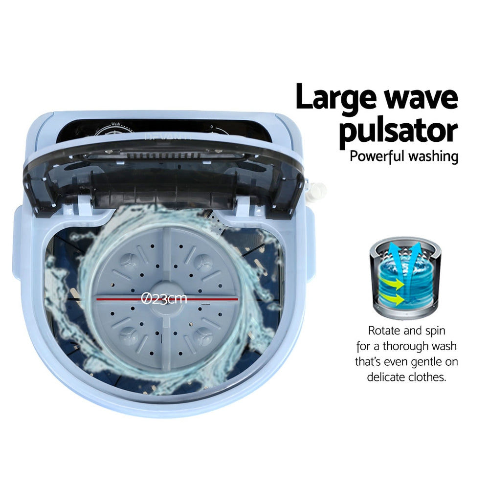 Portable Washing Machine 3Kg Black