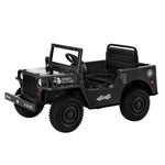 Rigo Kids Electric Ride On Car Jeep Military Off Road Remote 12V Black