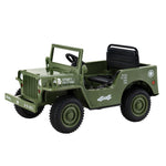 Rigo Kids Electric Ride On Car Jeep Military Off Road Remote 12V Olive