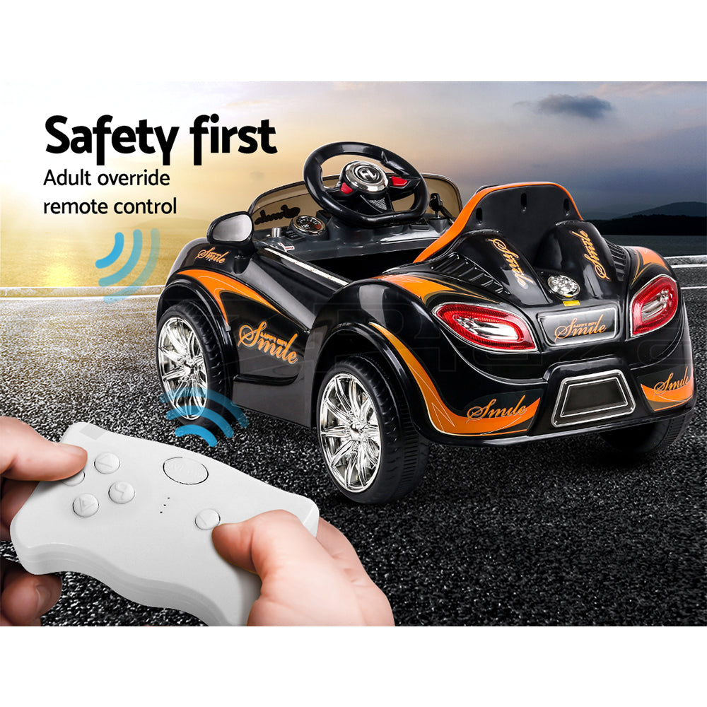 Rigo Kids Ride On Car - Black & Orange