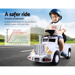 Rigo Kids Electric Ride On Car Truck Motorcycle Motorbike Toy Cars White
